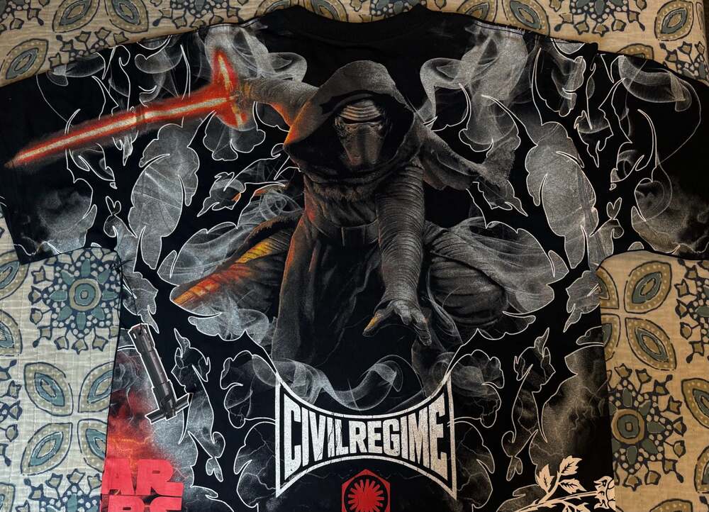 Civil Regime x Star Wars Kylo Wraith Oversized T-Shirt Size Large